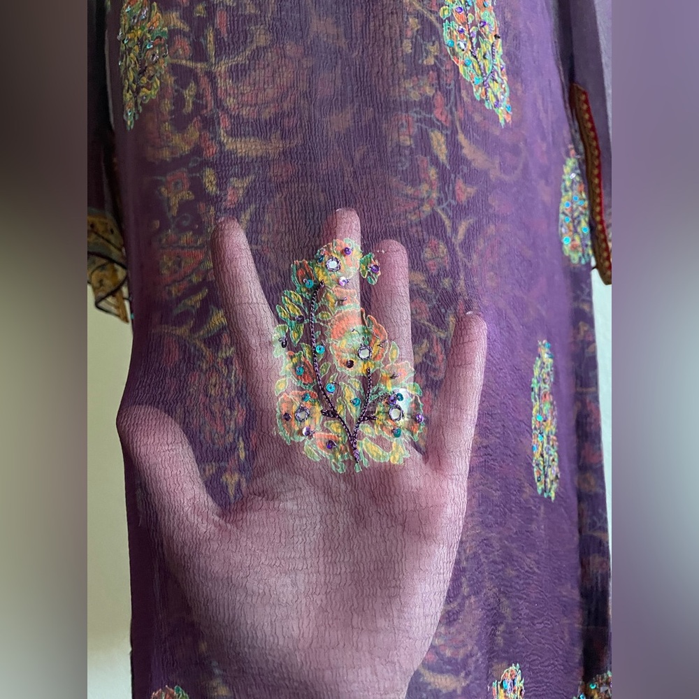 Silk Indian tunic - Picture 7 of 14